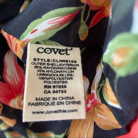 Covet-deep Coral Puff Sleeve Lightweight Blazer (Size:Small) - Picture 11 of 11